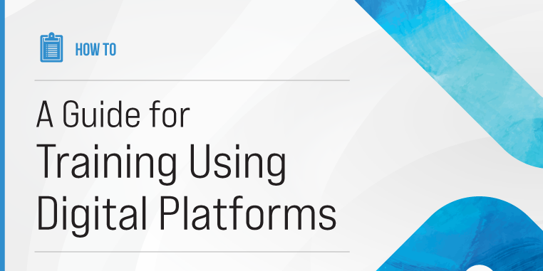 A guide for training using digital platforms